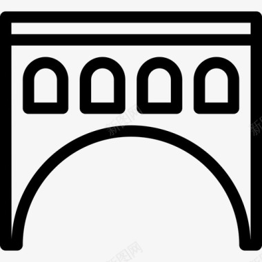 桥位置5直线图标图标
