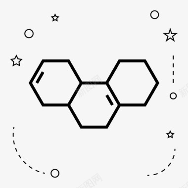 分子键链化学化合物图标图标