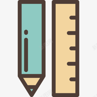 铅笔线铅笔编辑工具5线颜色图标图标
