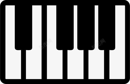音乐和声键盘图标图标