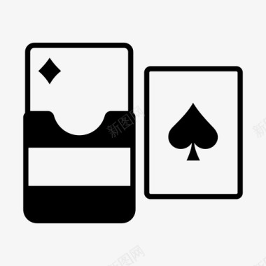 皇家牌组赌场赌博图标图标