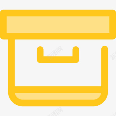 盒用户界面10黄色图标图标