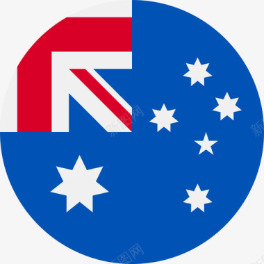 澳大利亚澳大利亚国旗圆形图标图标