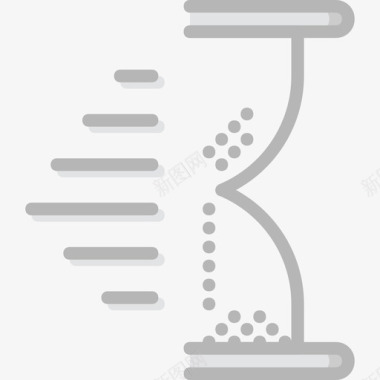 沙漏和卡通人物沙漏精华2线性颜色图标图标