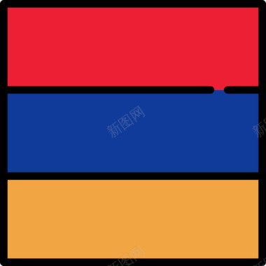 亚美尼亚国旗收藏3广场图标图标
