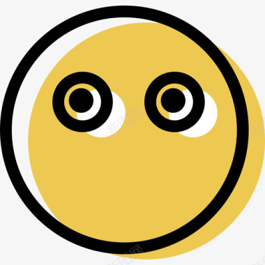 柔和的颜色情感资产图标图标