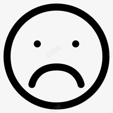 QQ表情图标悲伤表情用户界面图标图标