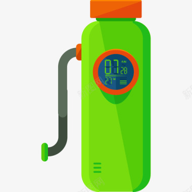 运动足球氧气罐水上运动平板图标图标
