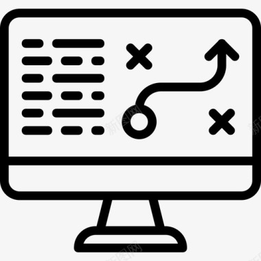 规划分析分析office12线性图标图标