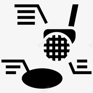 户外拓展训练训练球高尔夫图标图标