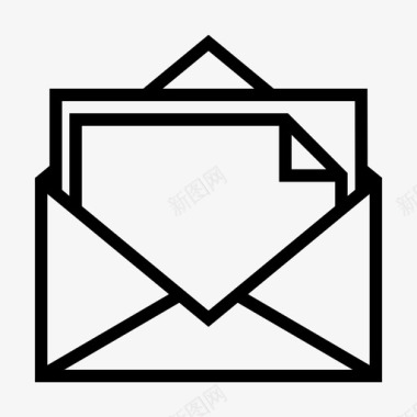 邮件标志信息聊天电子邮件图标图标
