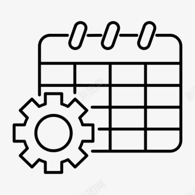 事件日程表事件计划图标图标