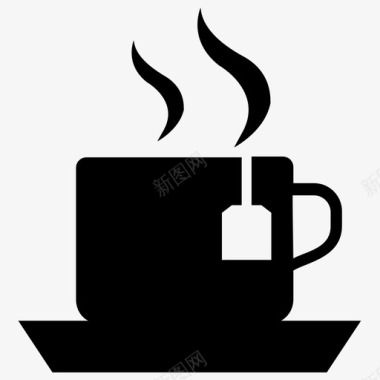茶杯咖啡杯茶杯碟图标图标