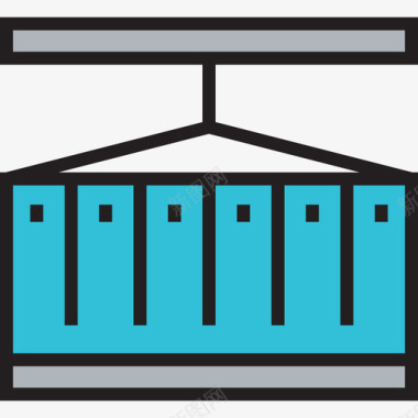 容器后容器工业2线颜色图标图标