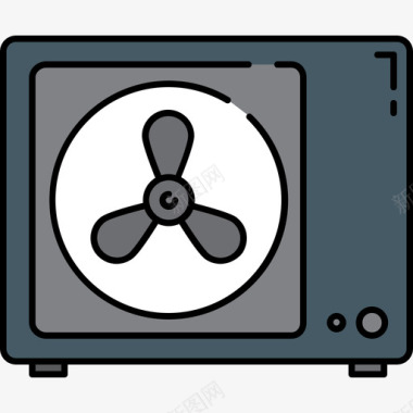 风扇遥控器风扇家具16颜色128px图标图标