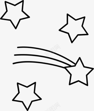 天空彗星秋天图标图标