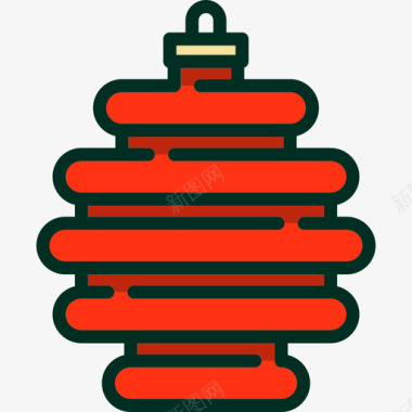 圣诞雪人圣诞饰品线性圣诞饰品线性颜色图标图标