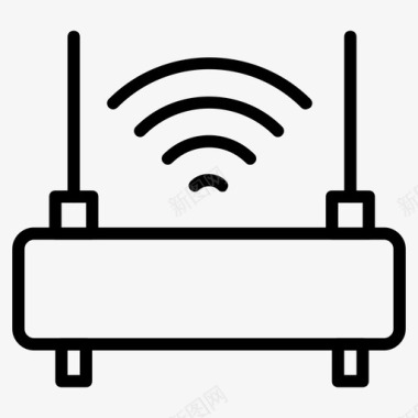 WIFI科技wifi通讯互联网图标图标