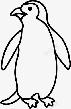 企鹅动物冬天图标图标