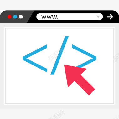 智能手机开发浏览器web开发平面图标图标