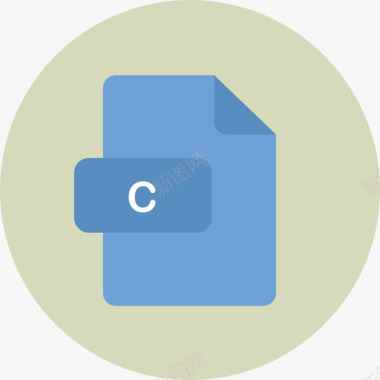 C文件类型2圆形平面图标图标