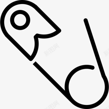 公共标识安全安全销家用元件2线性图标图标