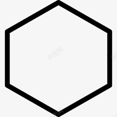 6件套六边形线形6图标图标