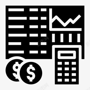 环形图表会计分析计算器图标图标