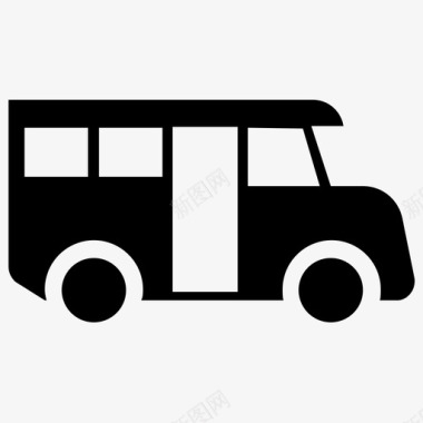 野营车野营巴士旅游巴士图标图标