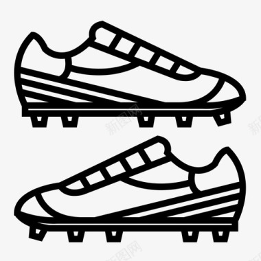鞋子夹板足球图标图标