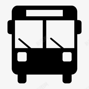 公共交通标识公共汽车驾驶公共交通图标图标