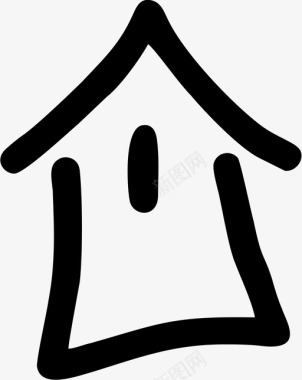 房子家庭手绘图标图标