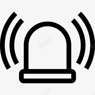 公共标识安全警报安全图标轮廓图标