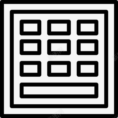 矢量网格网格4线性图标图标