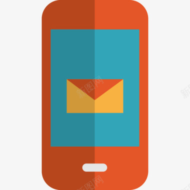 短信手机icon智能手机工具颜色平淡图标图标
