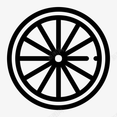 车轮自行车轮胎自行车车轮图标图标