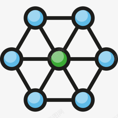 分子分子科学线性颜色图标图标