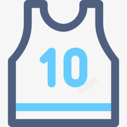 篮球运动衫篮球运动衫运动6彩色图标高清图片