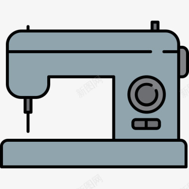 迷人彩色缝纫机家具16彩色128px图标图标