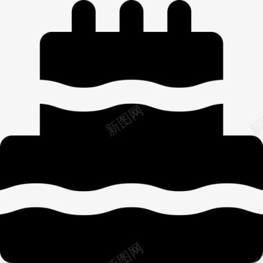 生日蛋糕餐厅精选填充图标图标