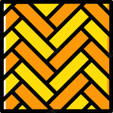 镶木地板构造8黄色图标图标