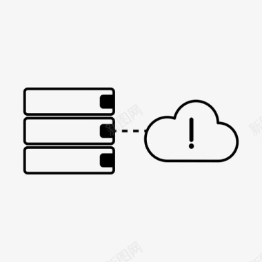 云闪付数据服务器云警告连接服务器图标图标