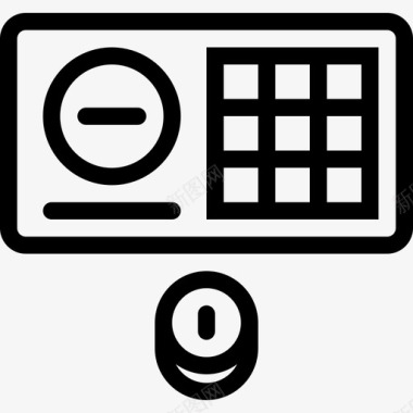 彩票游戏5直线图标图标