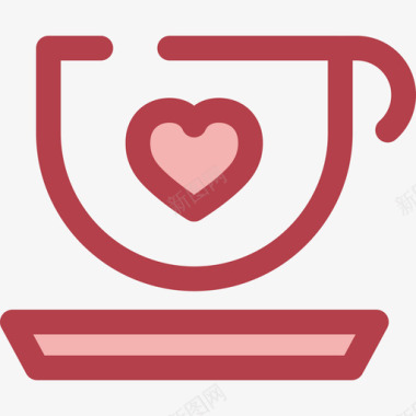 红色圆球咖啡食物和餐厅6红色图标图标
