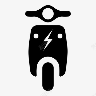 电动滑板车摩托车交通工具图标图标