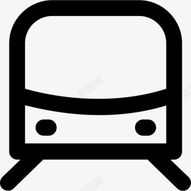 火车物流配送图标集合粗体圆形图标