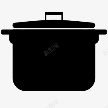 平底锅平底锅厨师食物图标图标
