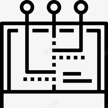 收集废品社交媒体商业和技术收集线性图标图标