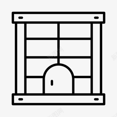 兔子标志兔子笼鸡笼宠物图标图标