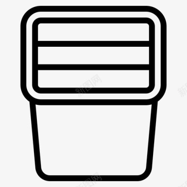 敲门盒咖啡浓缩咖啡图标图标